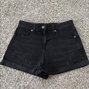 Wild Fable Black Jean Shorts Distressed High-Waisted